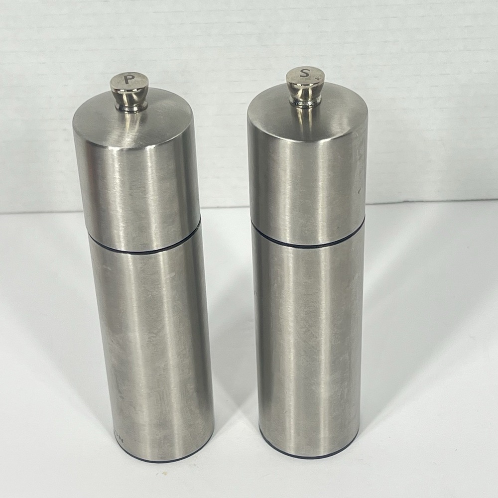 Cole and Mason Stainless Steel Salt & Pepper Grinder Set